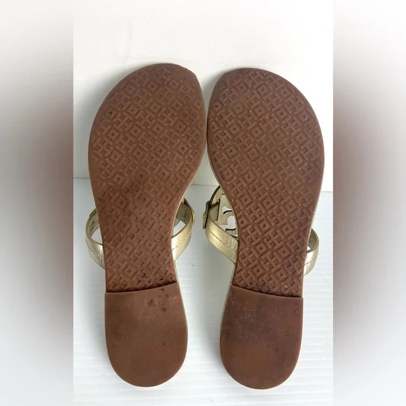 Tory Burch Miller Sandals Gold Women’s Size 6.5 - Picture 12 of 12